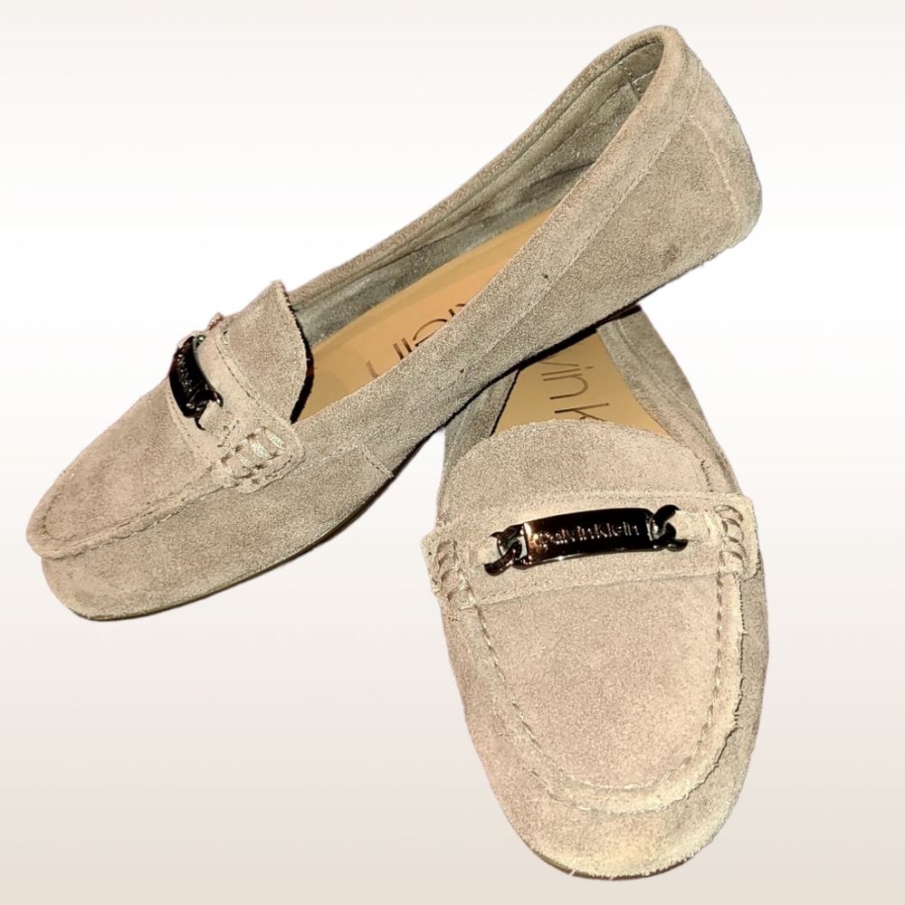 Calvin Klein Soft Suede Loafers size 8